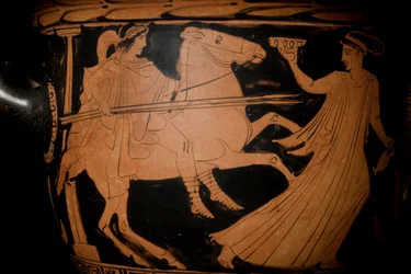Attic Red Figure Bell Krater (detail)